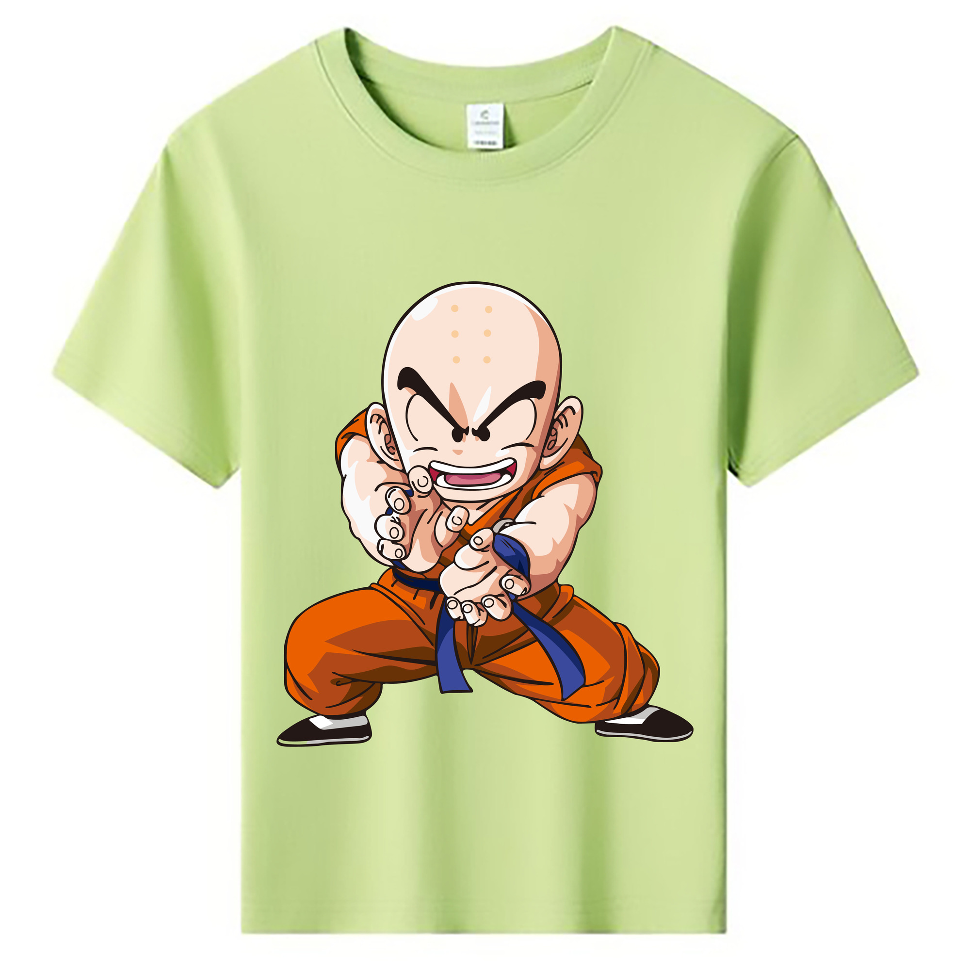 （画像用） ドラゴンボール クリリン DRAGON BALL krillin 綿100％キッズTシャツ（フロントプリント）